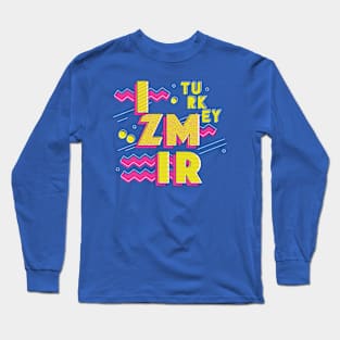 Retro 90s Izmir, Turkey Long Sleeve T-Shirt